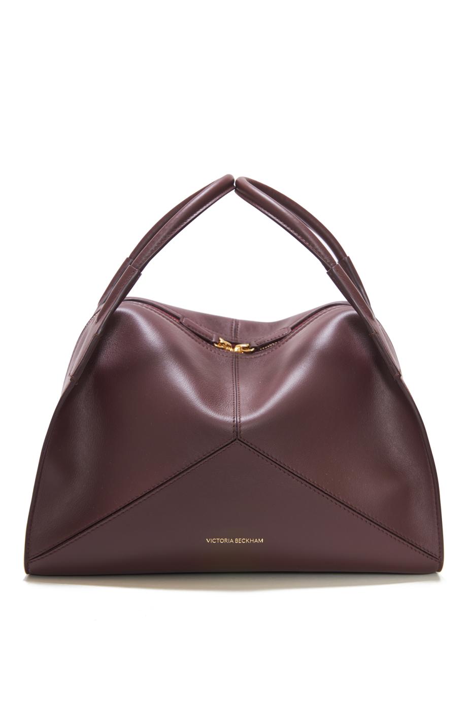 Victoria Plié Bag In Burgundy Leather
