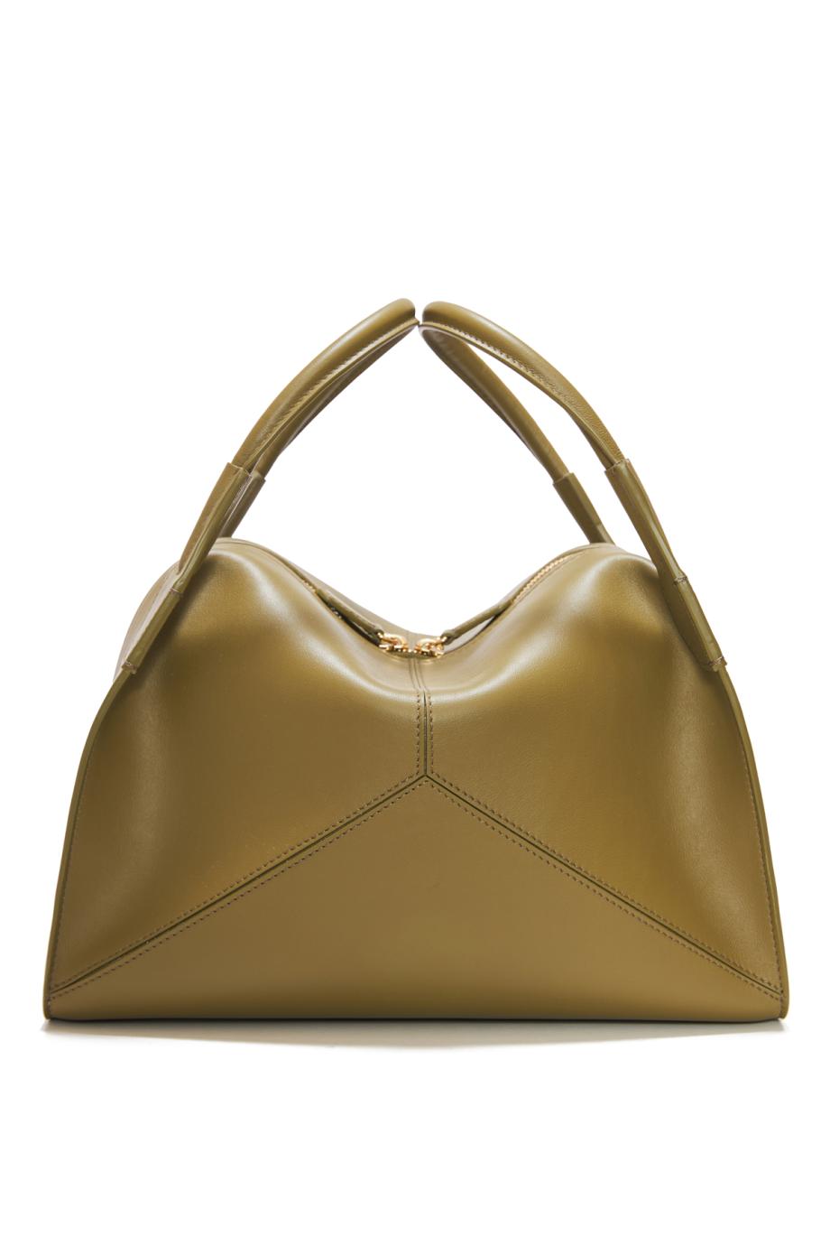 Victoria Plié Bag In Cactus Green Leather