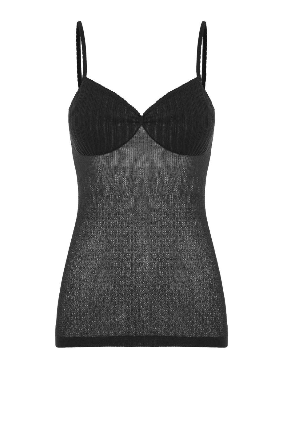 Cami Top In Teal in black