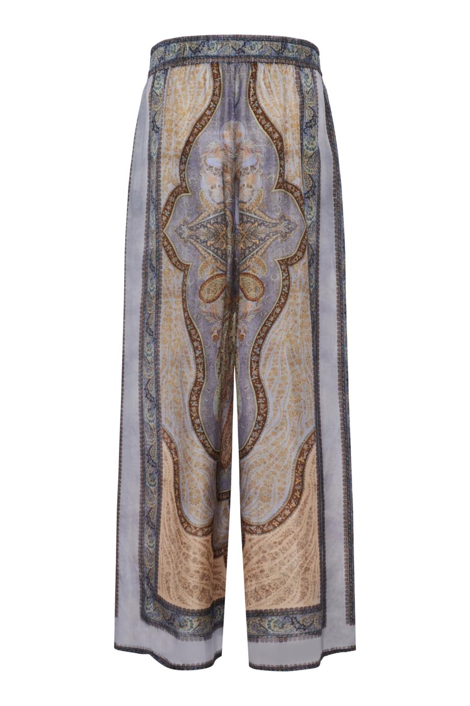 Wanterlust relax printed silk pants