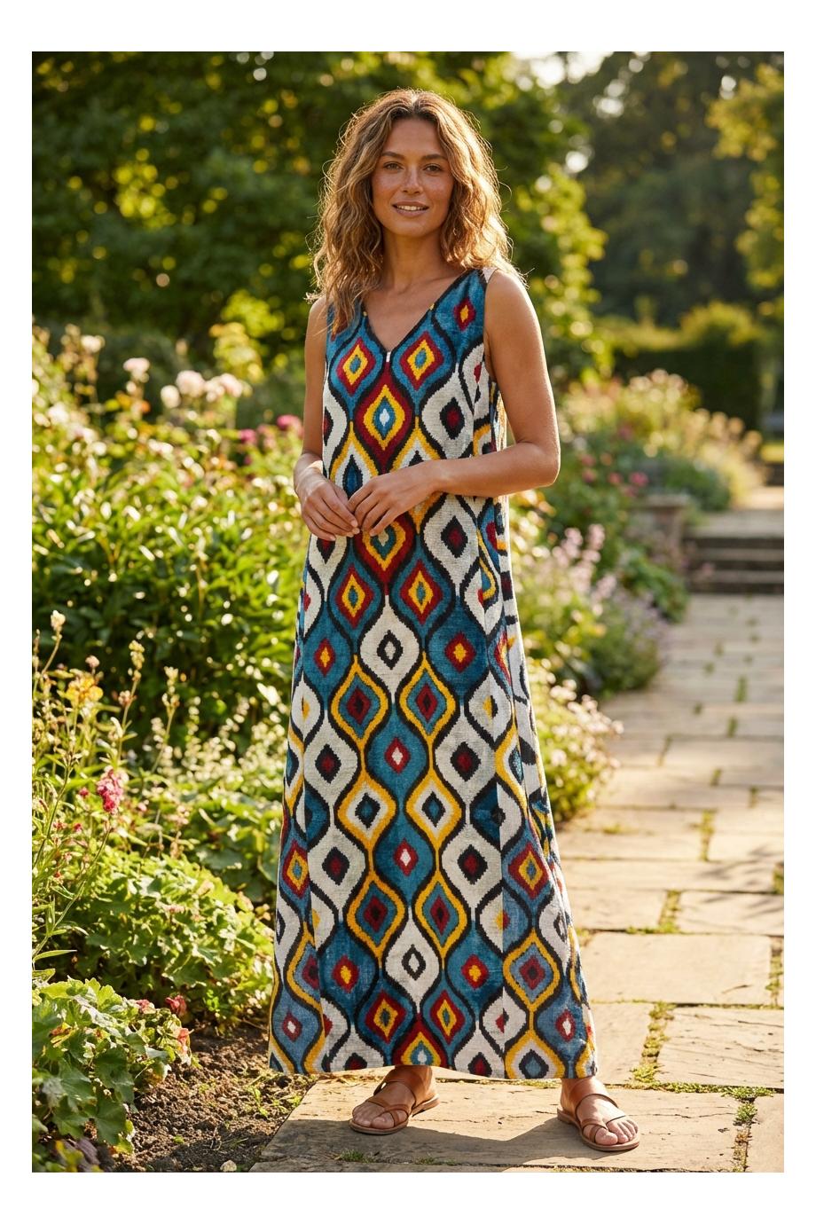 08 embroided silk kaftan