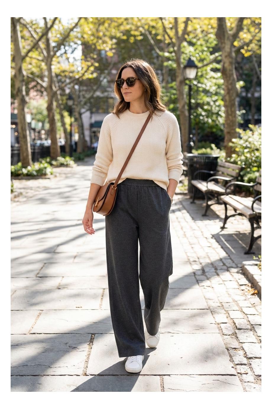 Pamela flannel wool pants