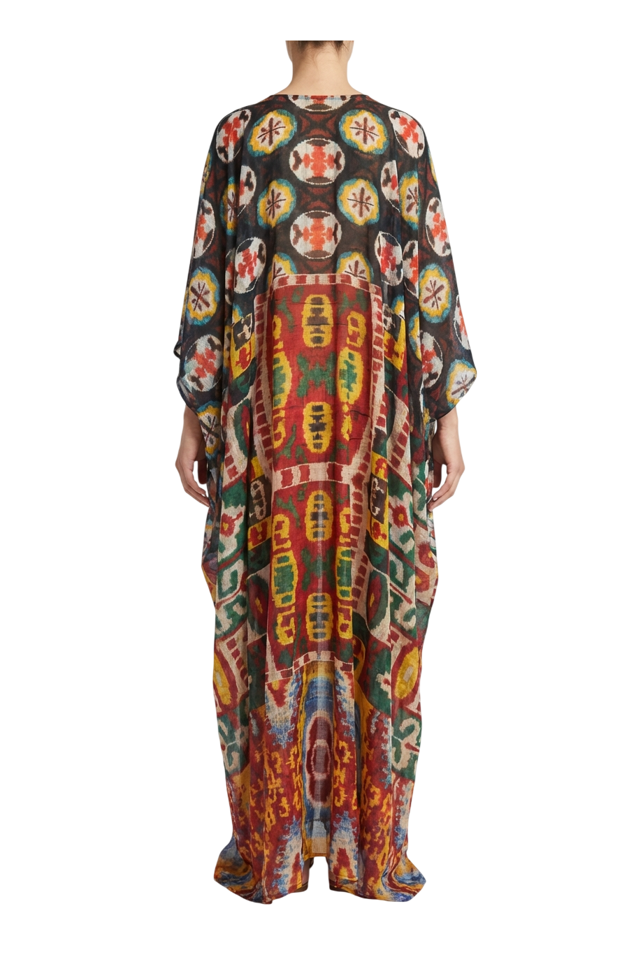 41/44 Arabesque printed silk kaftan
