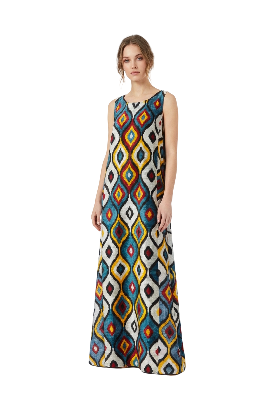 08 embroided silk kaftan