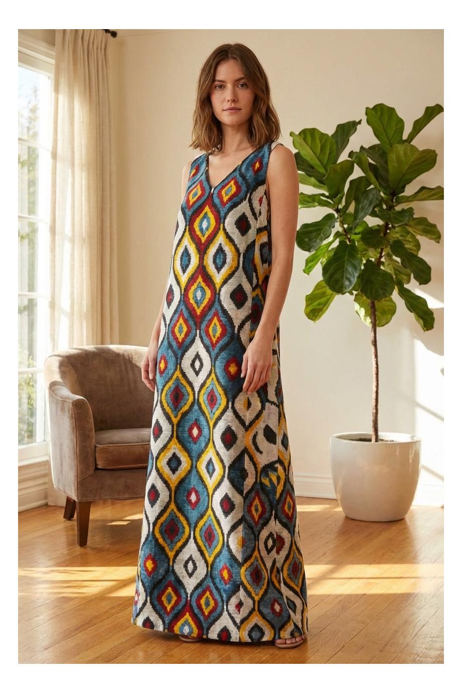 08 embroided silk kaftan