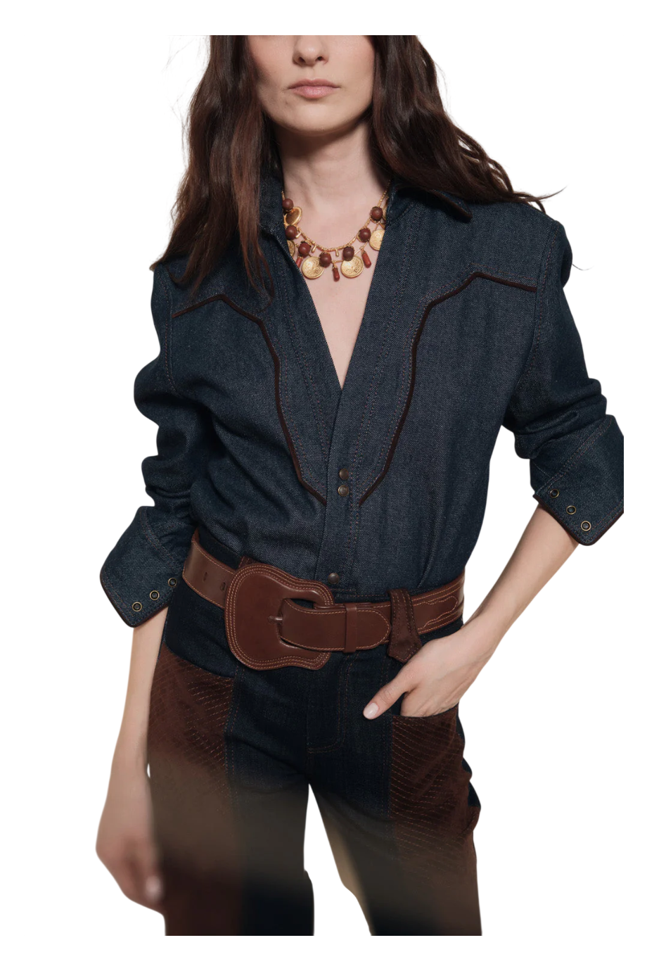 Hacia Puerto denim shirt