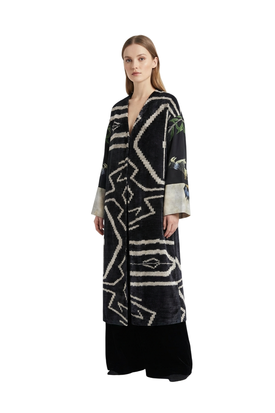 21 Whispers of the Earth silk-blend kimono