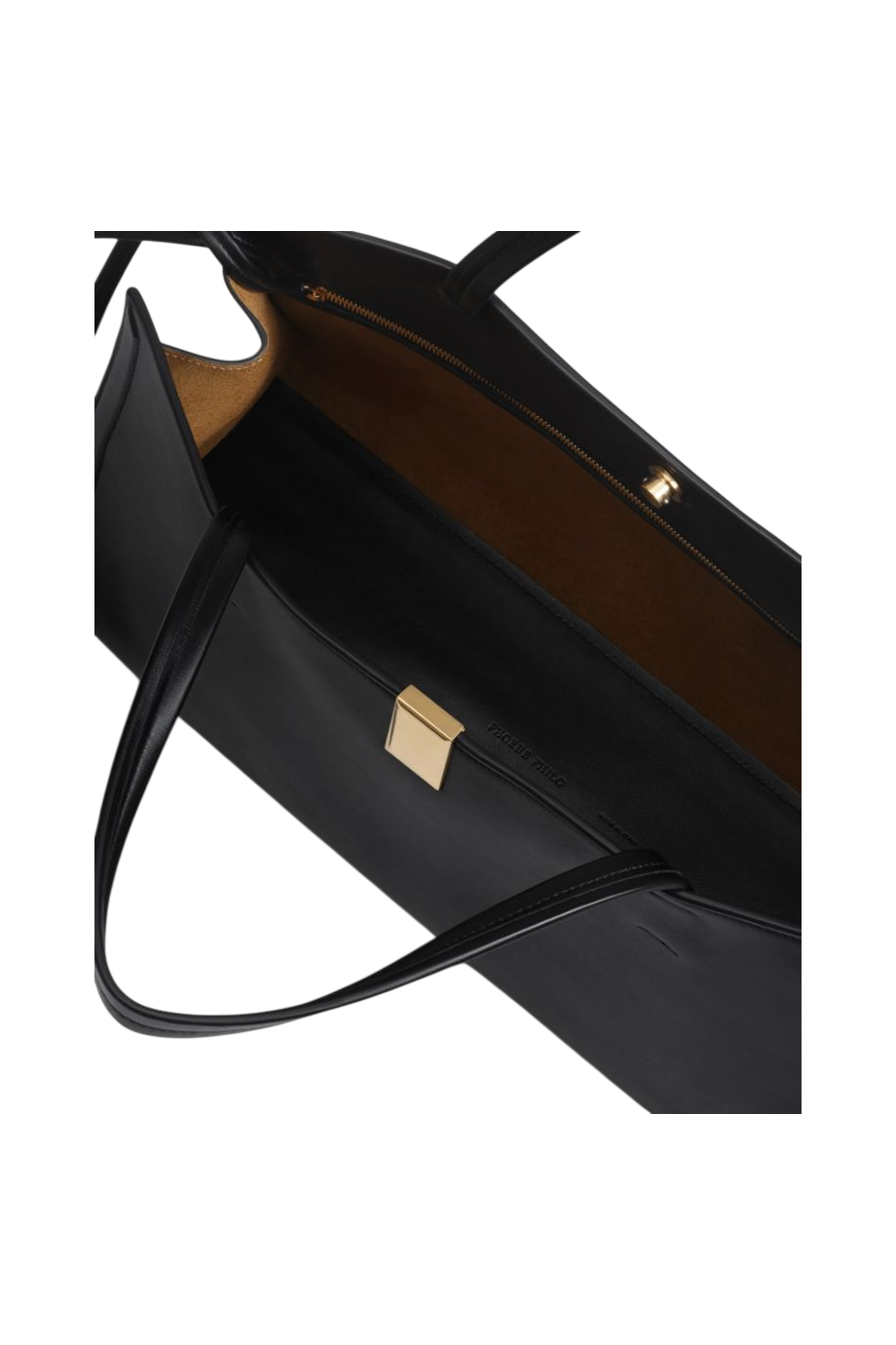 SMALL KIT CABAS soft leather in black 