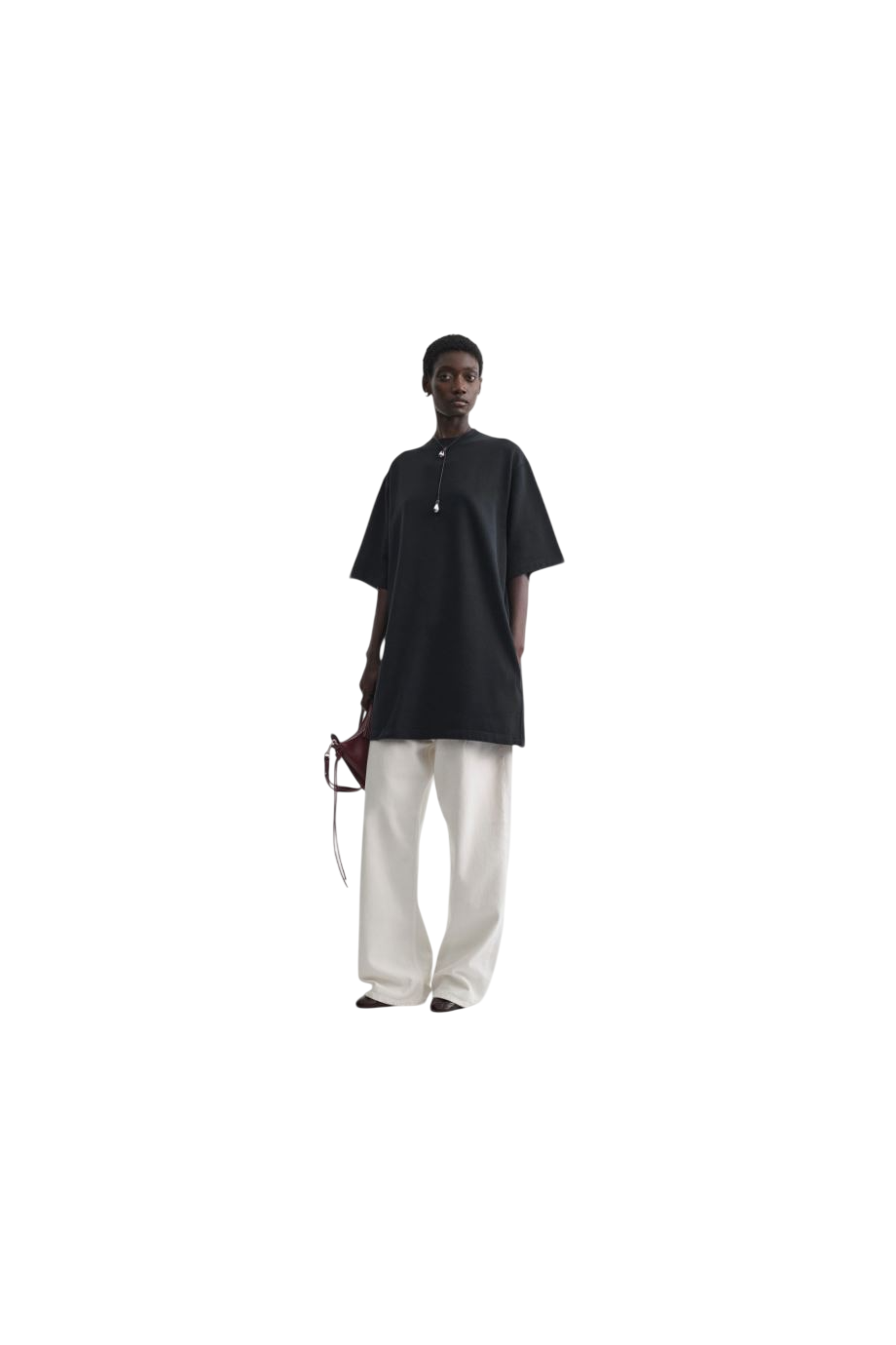 Big organic-cotton T-shirt in black