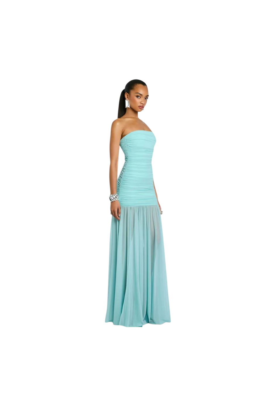 Adele strapless jersey gown in seychelles
