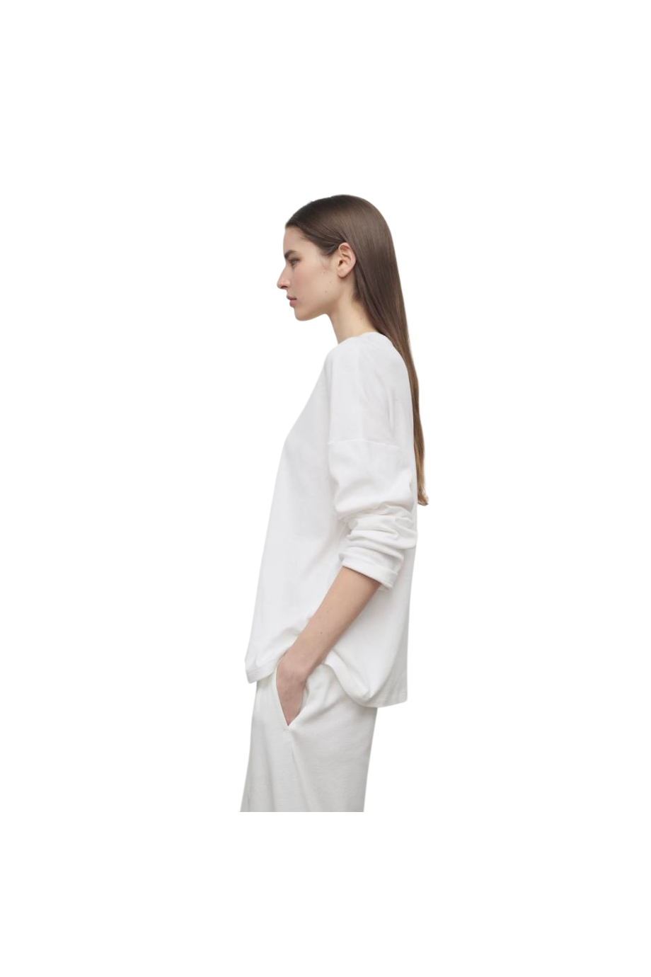 Floris cotton top in white