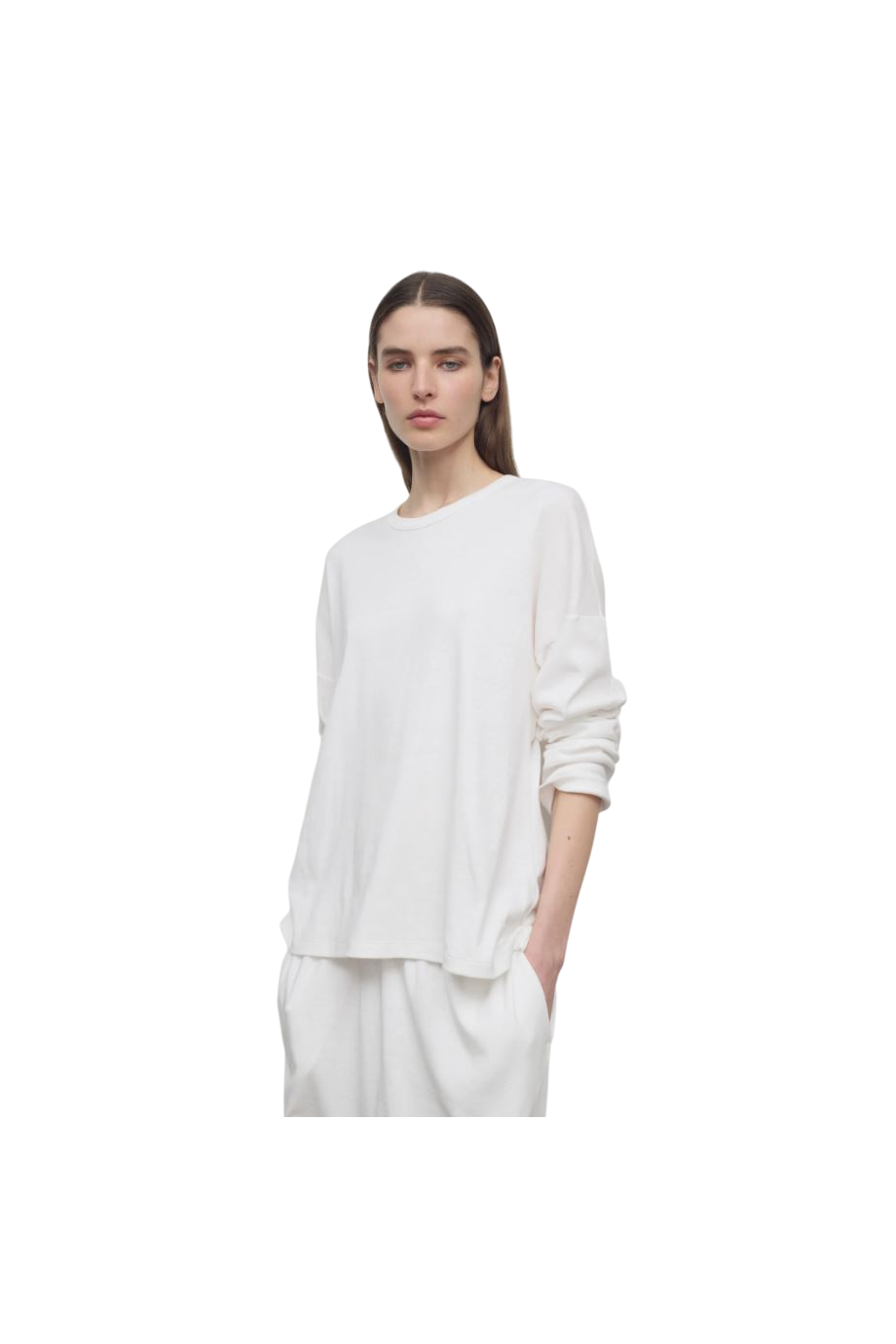 Floris cotton top in white