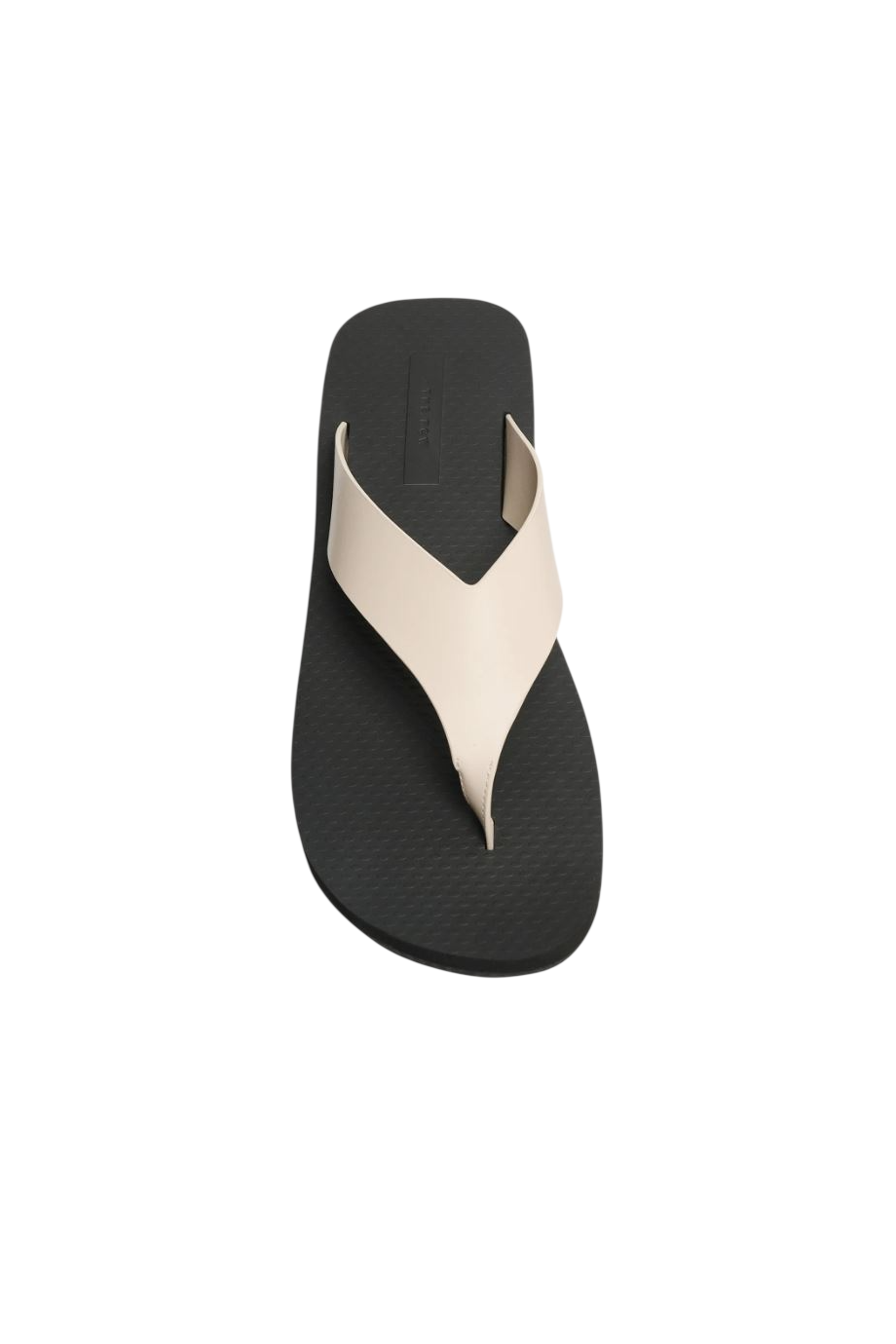 Dune leather sandals in ivory