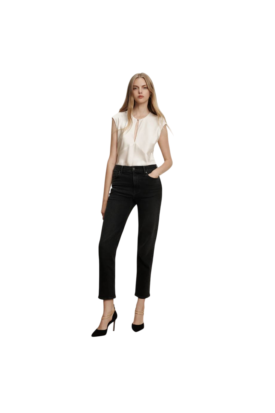 Sparrow satin top in dove