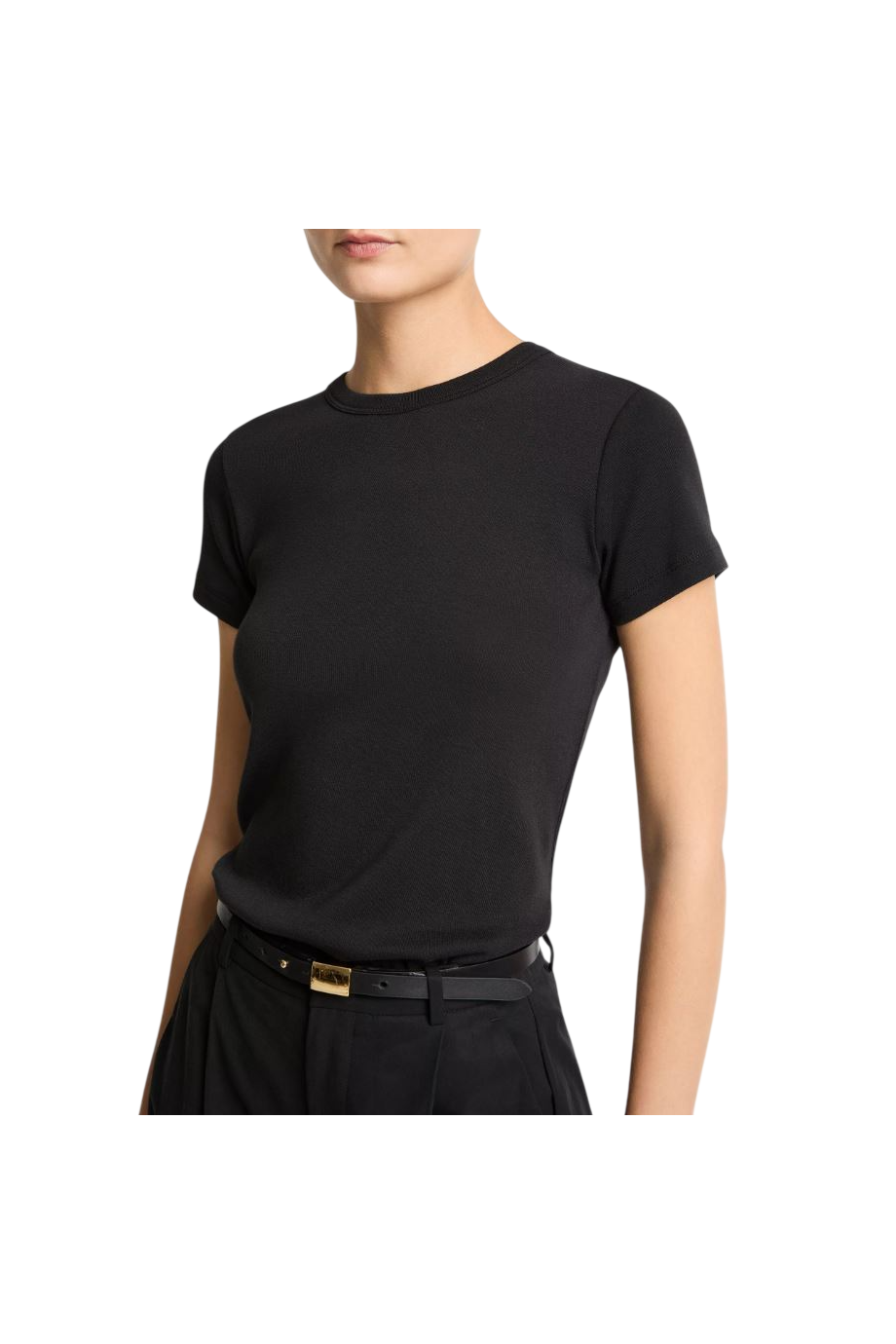 90's cotton T-shirt in black
