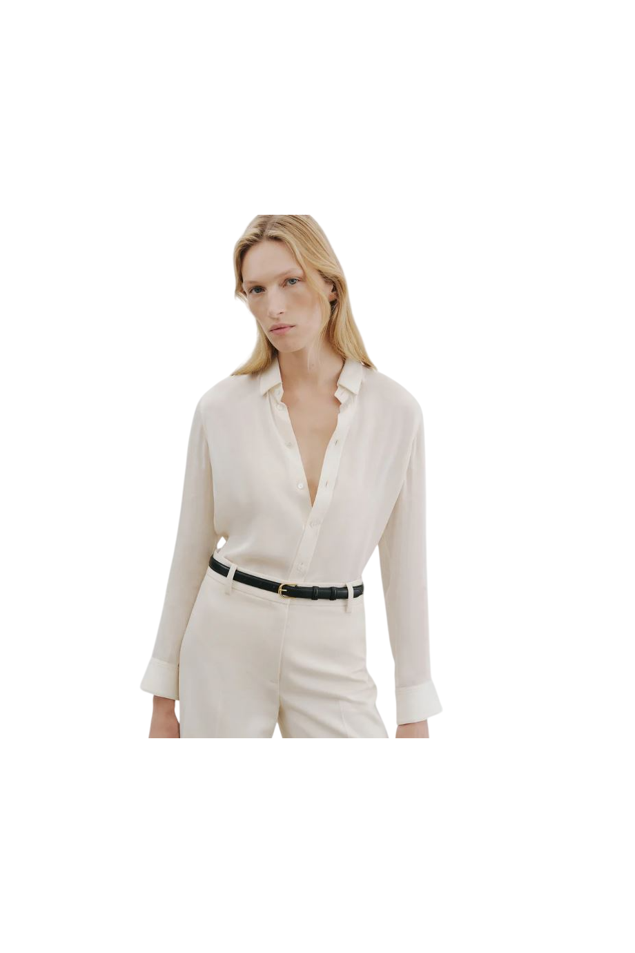Rivers wool-gabardine pants in stone