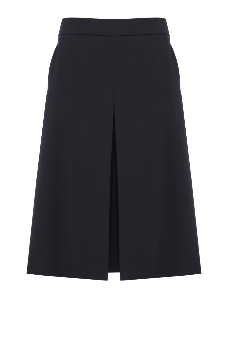 Wool bermuda shorts in black 