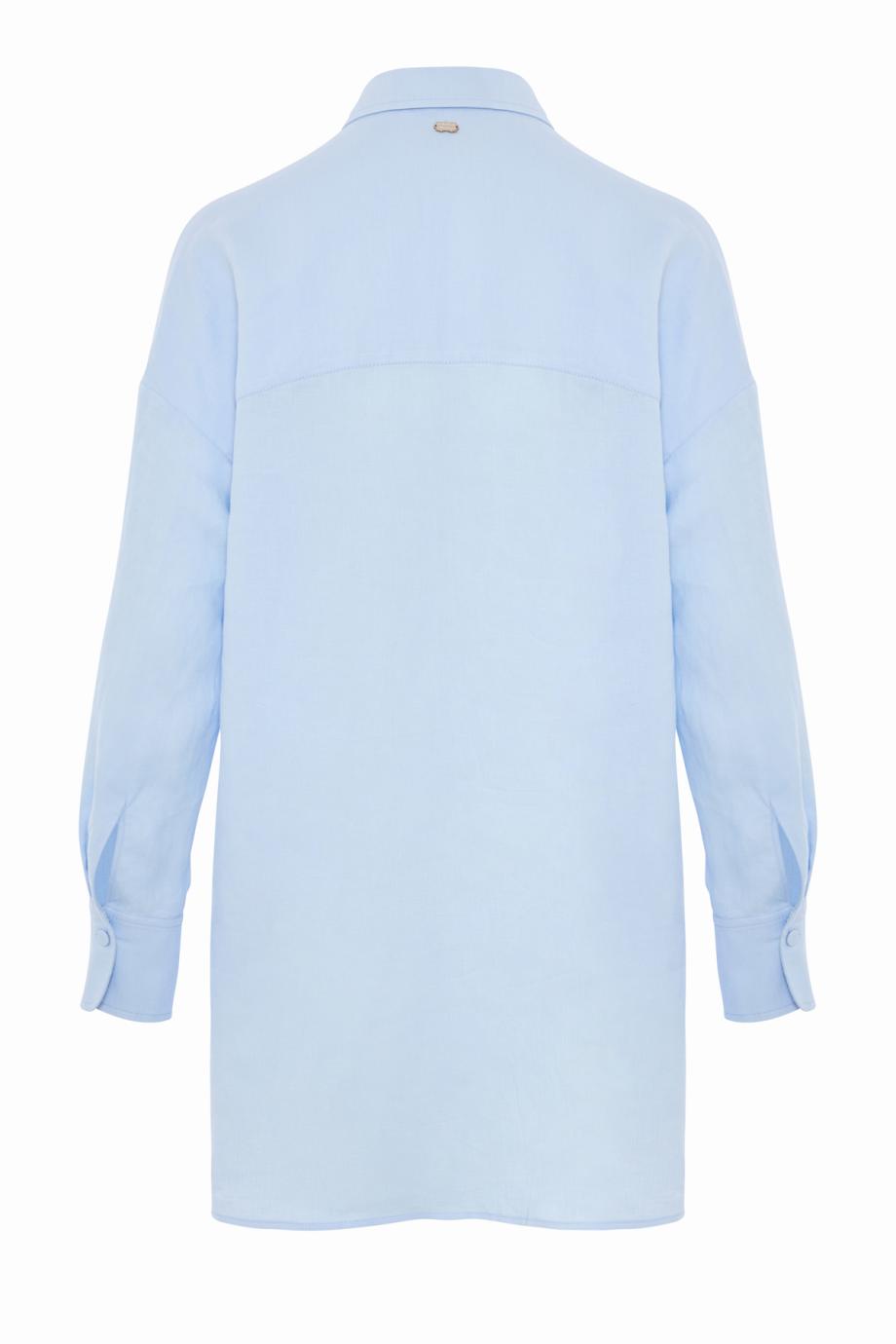 Linen shirt in light blue