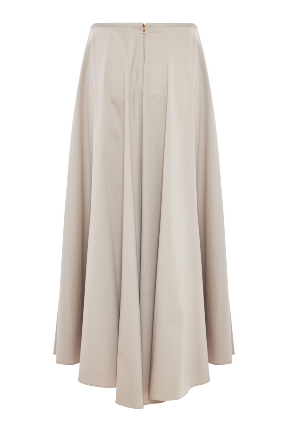 Pleated cotton-blend in gray