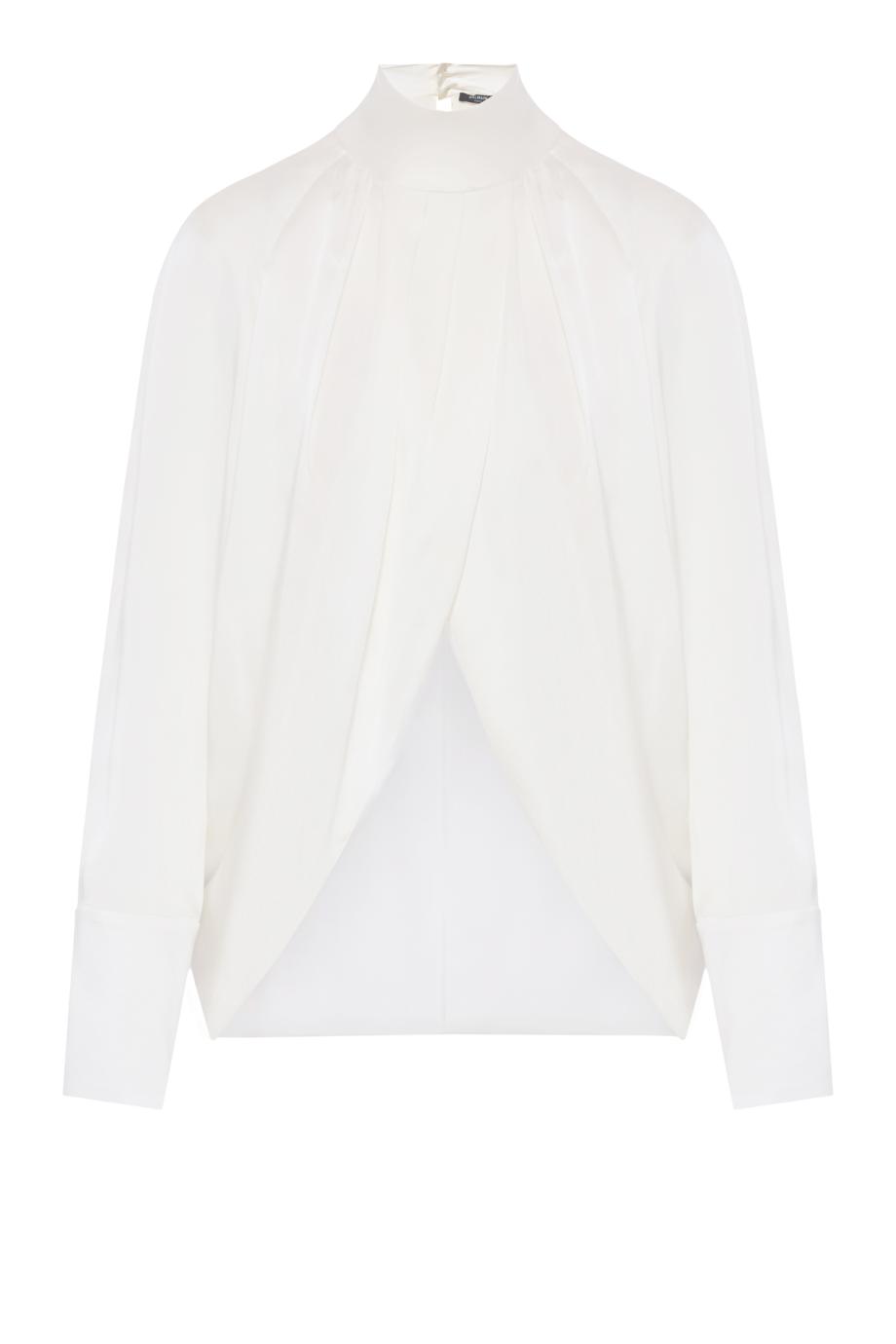 TOP DRAPPED LS SILK