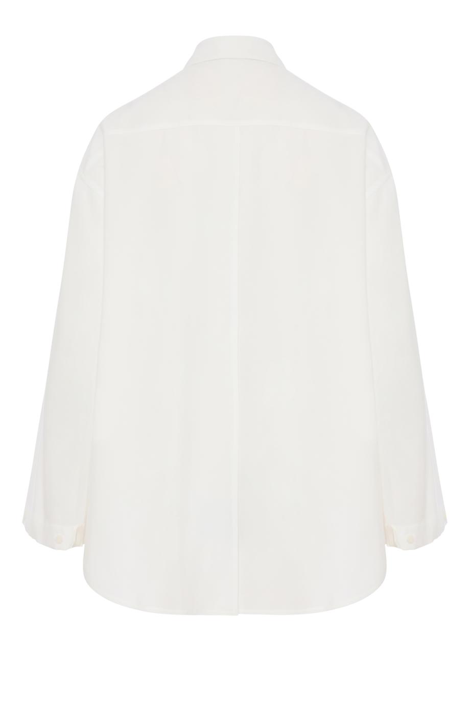 Judy twill shacket in white 