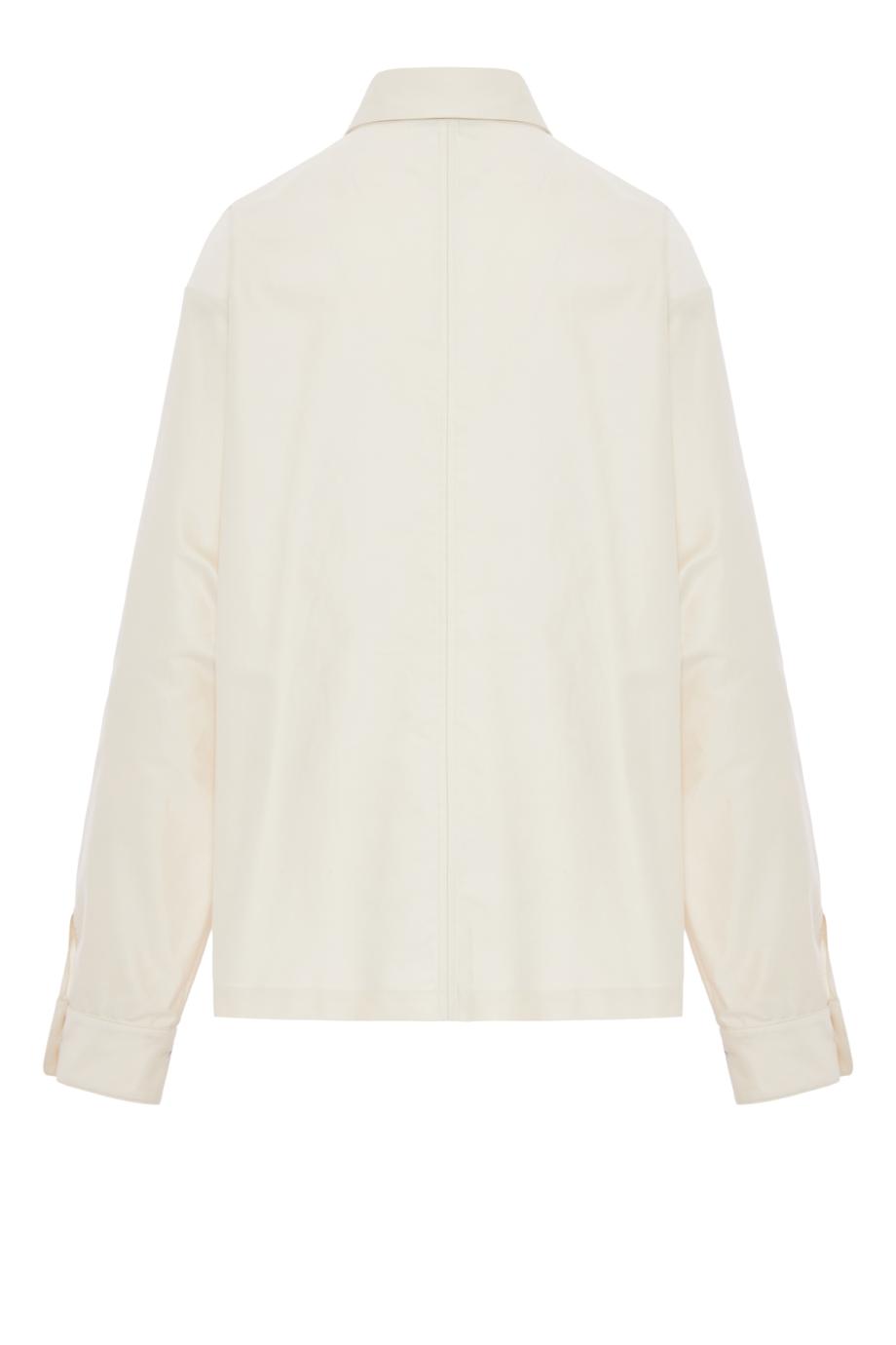 Rasatello cotton shirt in ivory 