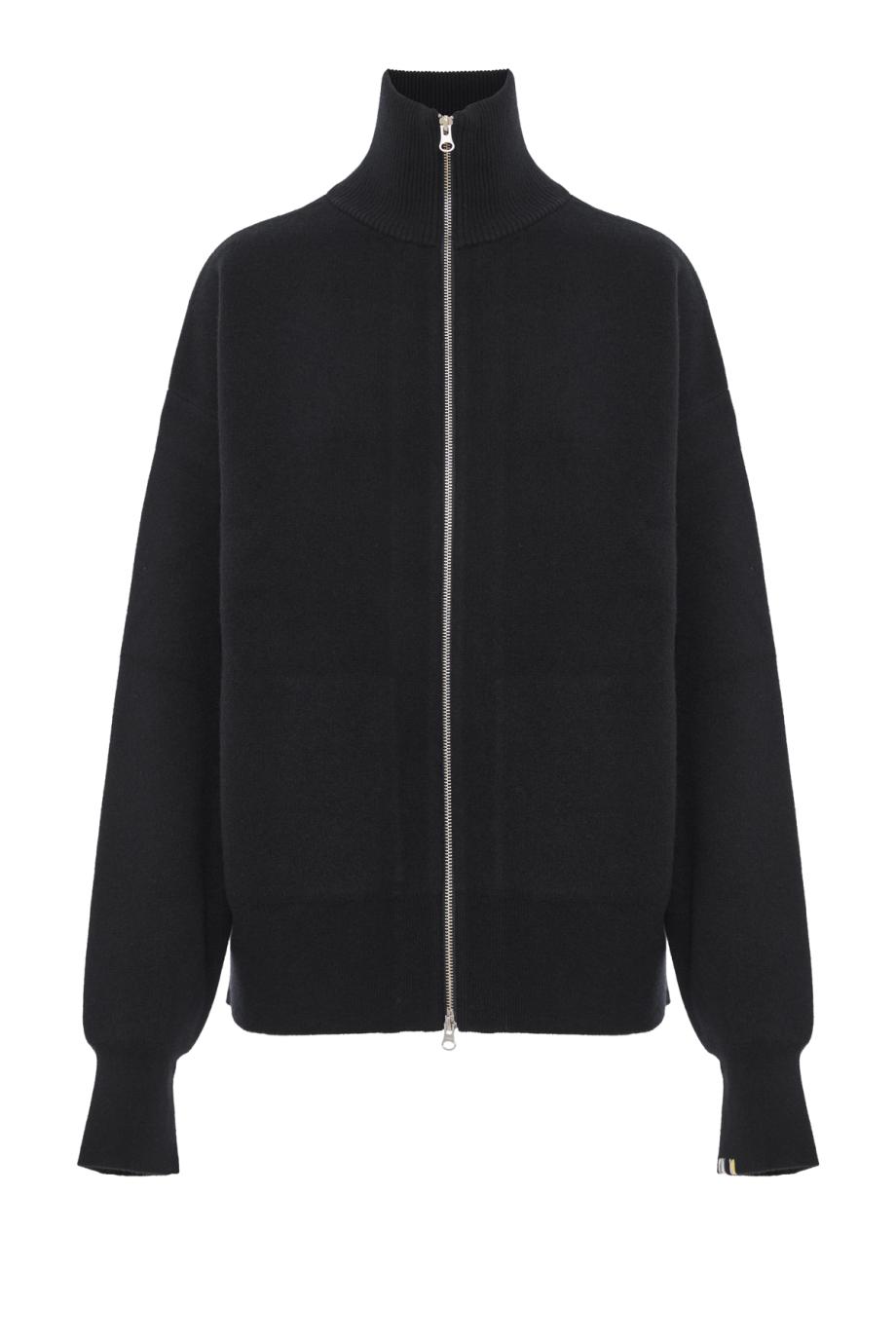 No319 cashmere cardigan in raven
