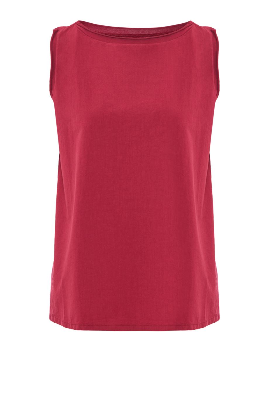 Gioa cotton tank top in susina 