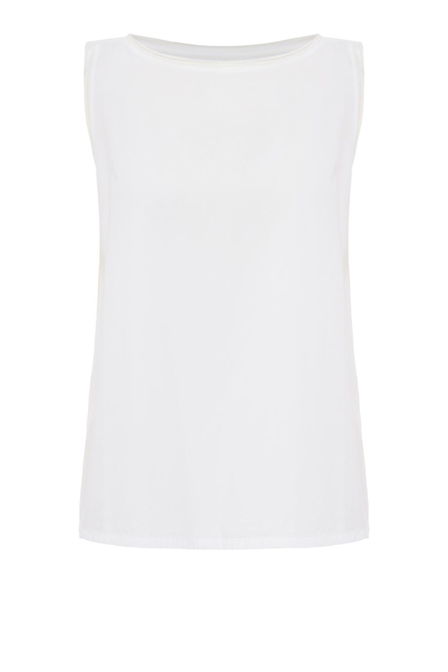 Gioa cotton tank top in white 
