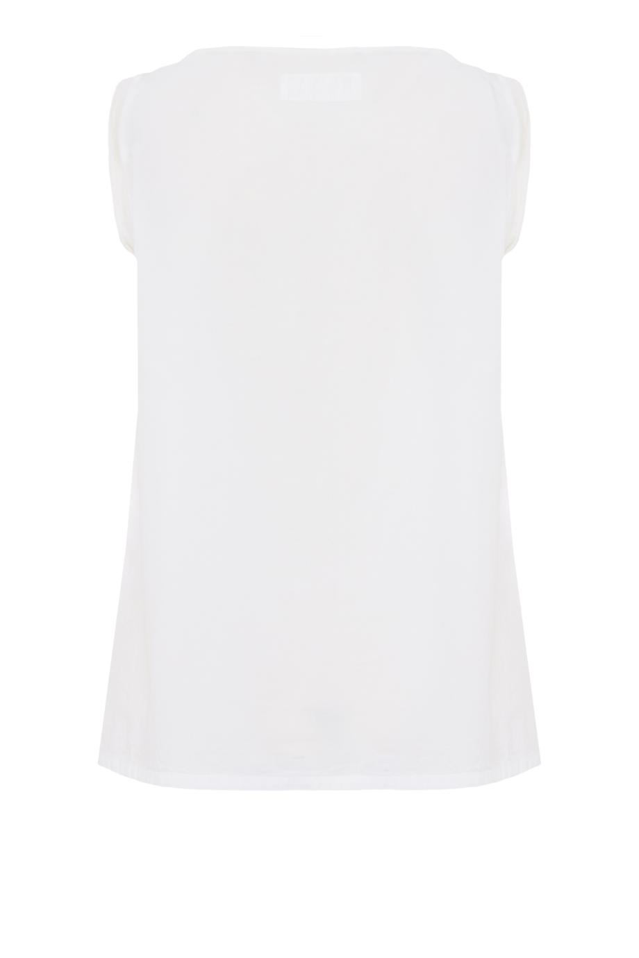 Gioa cotton tank top in white 