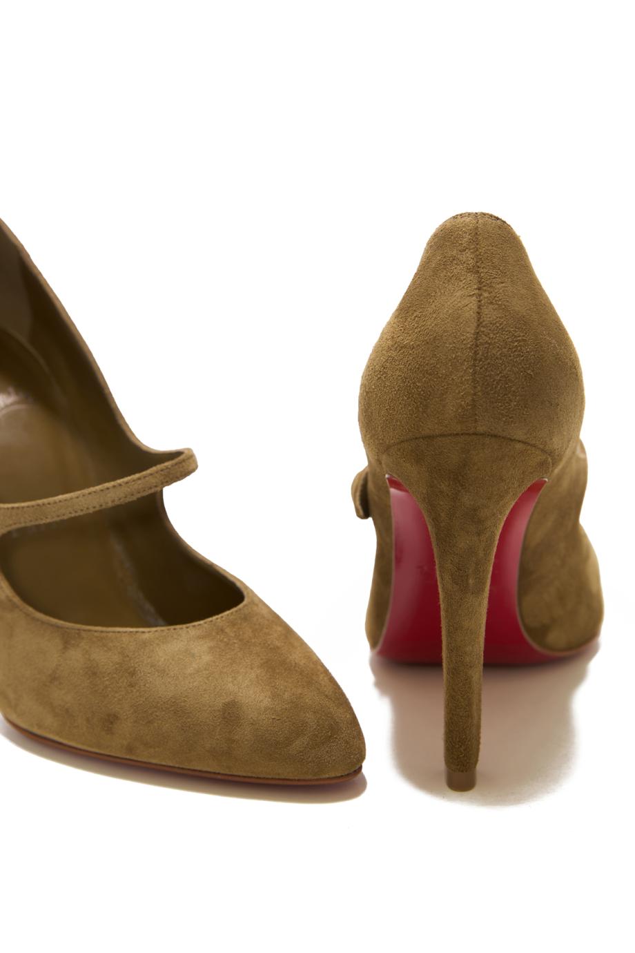 Mary Fannylove 100 suede pumps in bronzo