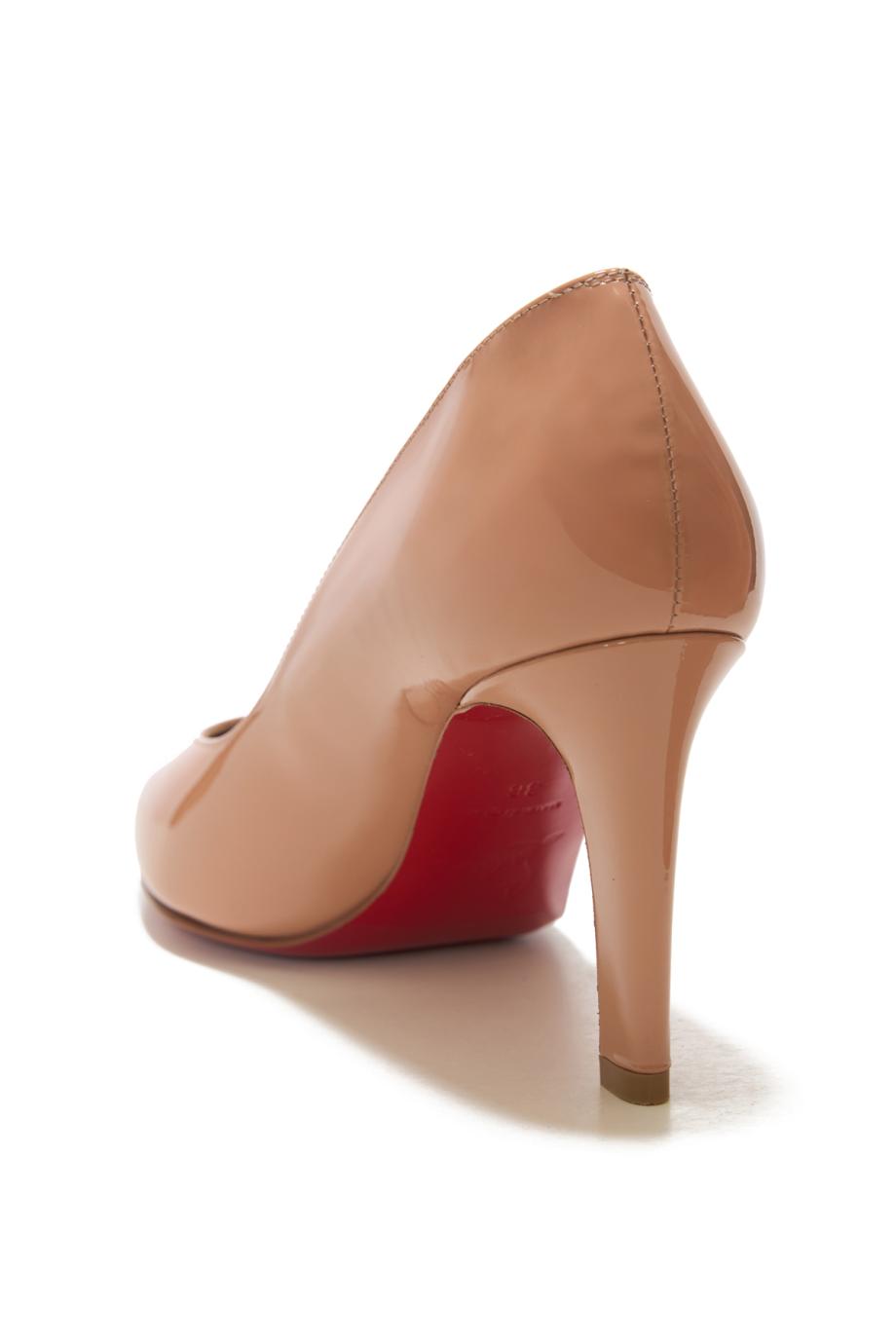 Fannylove 85 patent-leather pumps in blush
