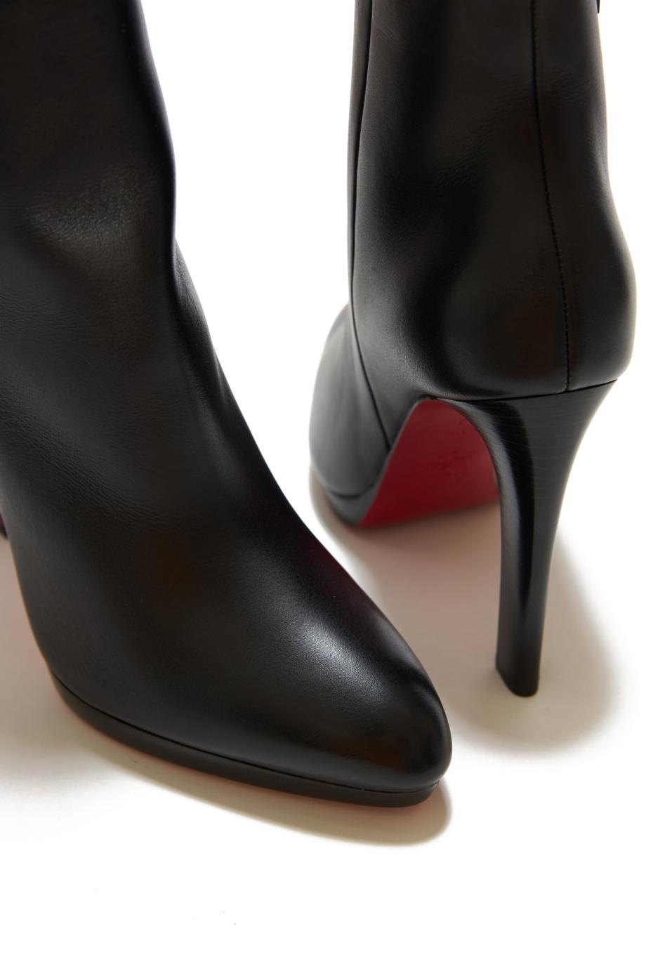 Fannylove 120 leather boots in black