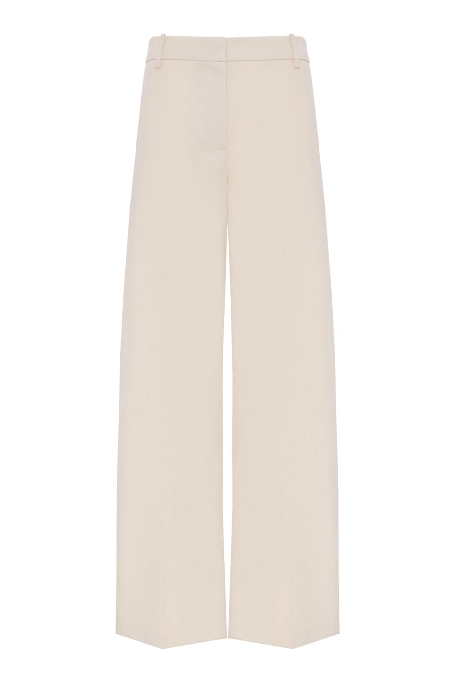Rivers wool-gabardine pants in stone