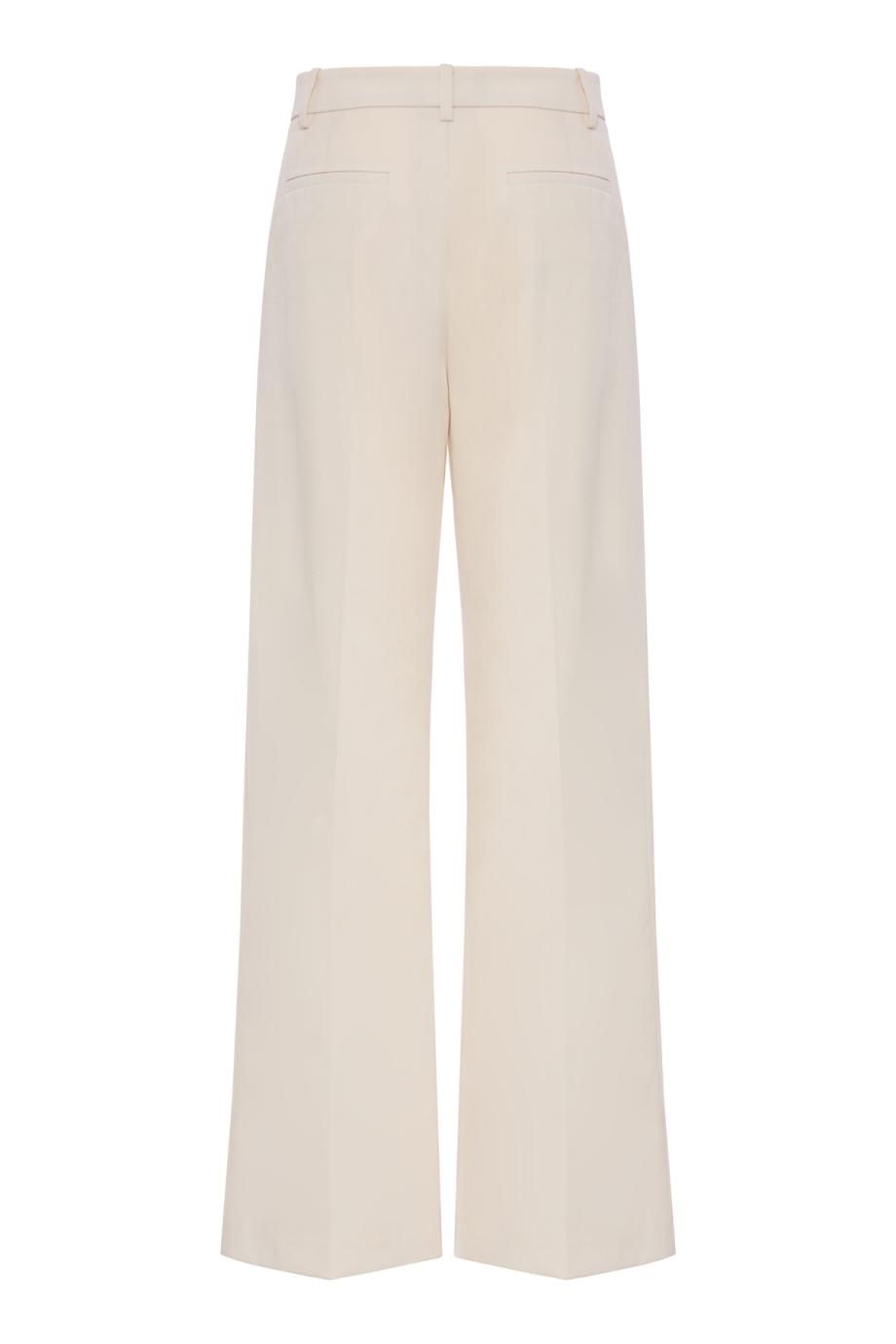 Rivers wool-gabardine pants in stone