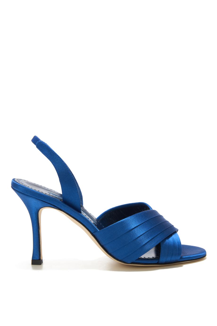 Vierasan 90 satin sandals in blue