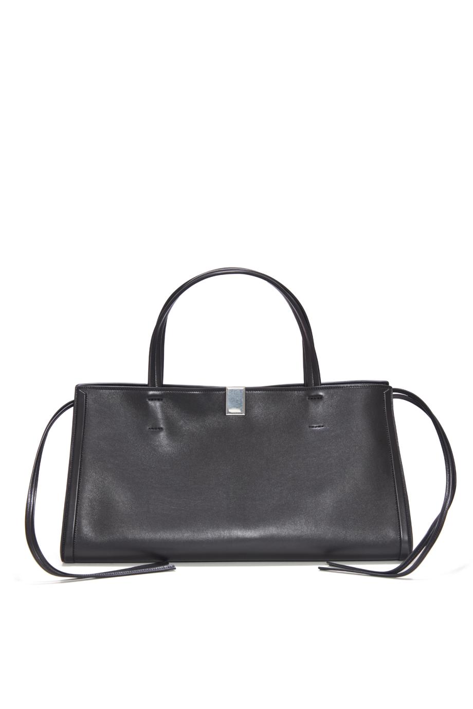 SMALL KIT CABAS soft leather in black 