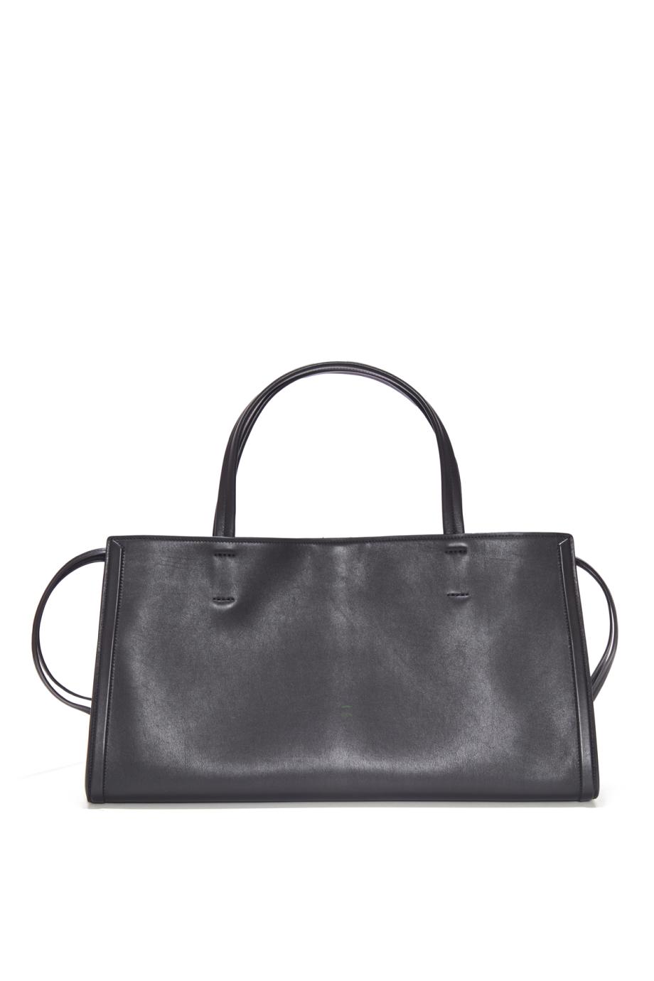 SMALL KIT CABAS soft leather in black 