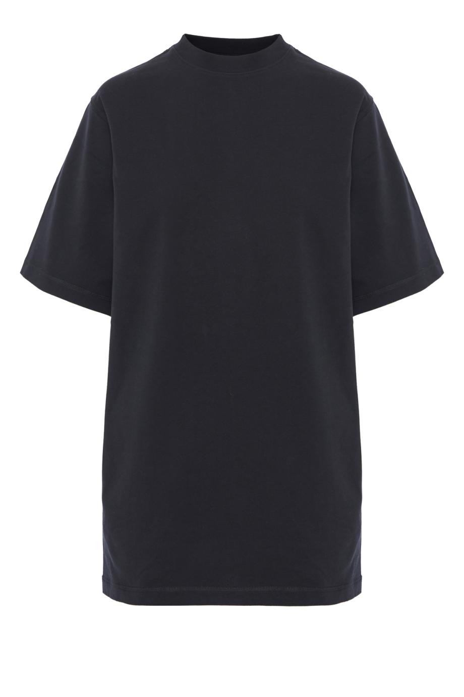 Big organic-cotton T-shirt in black