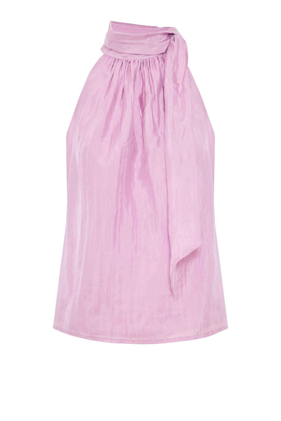 Lazo silk top in lila
