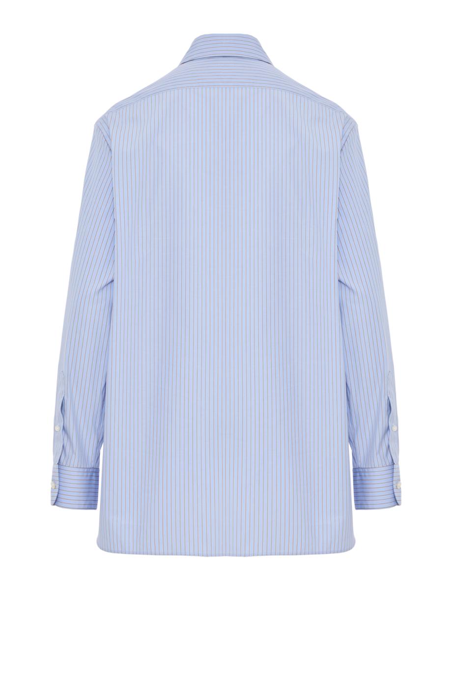 Sisilia striped cotton relaxed shirt in lavender 