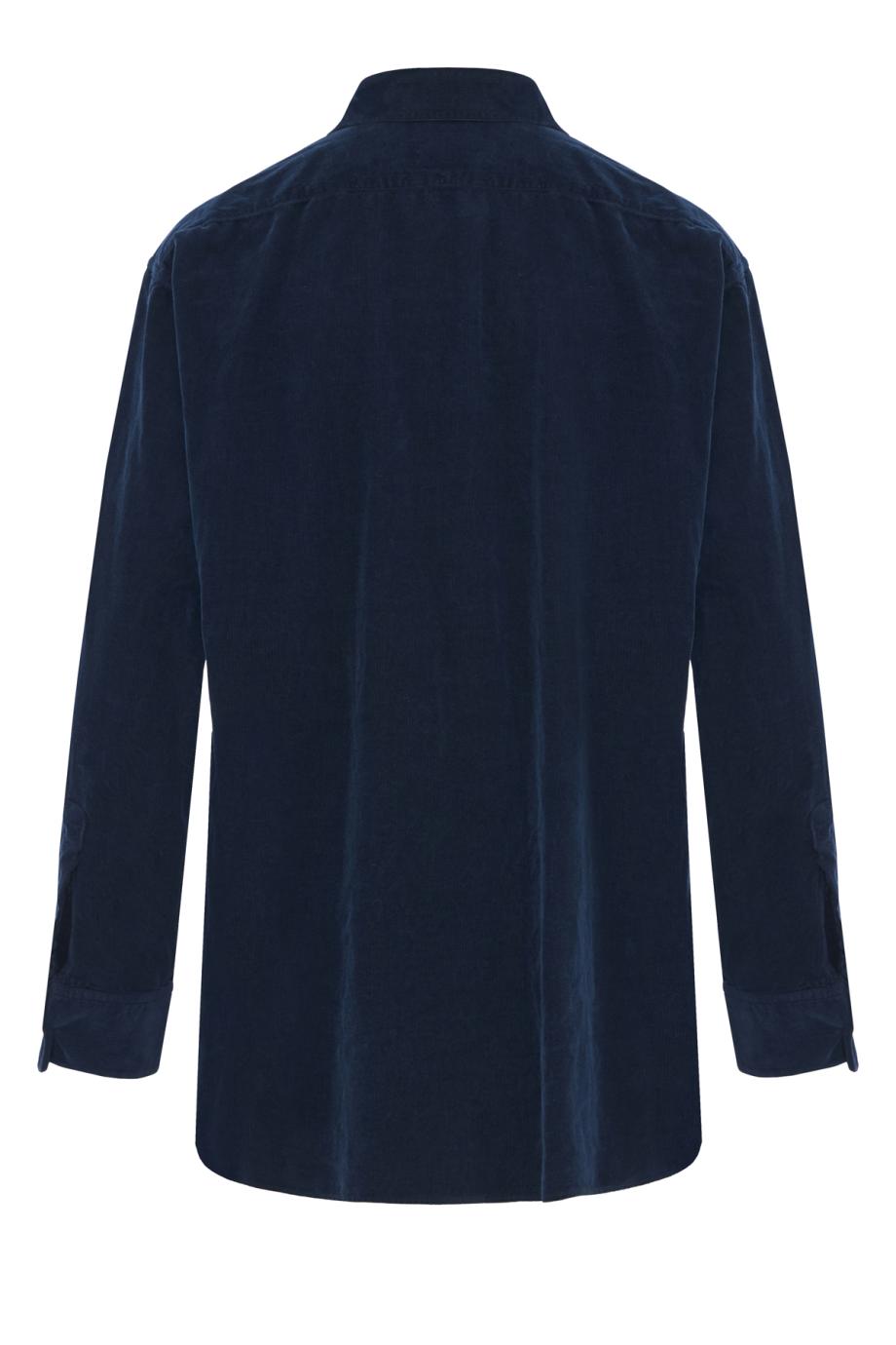 Nesson cotton-corduroy shirt in dark blue 