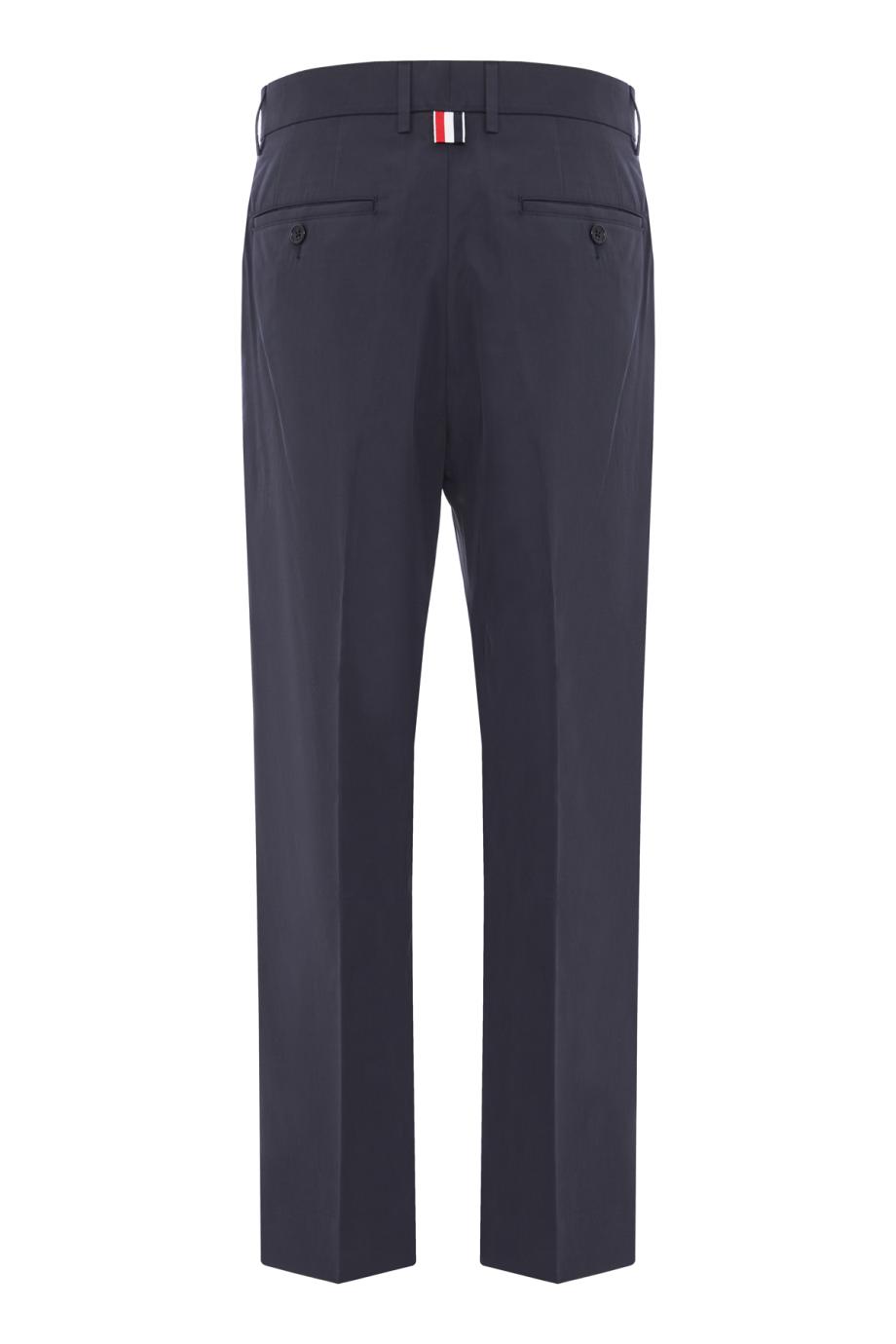 Relaxed cotton pants in navy 