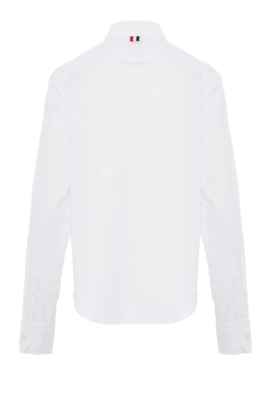 Hector embroidered cotton shirt in white