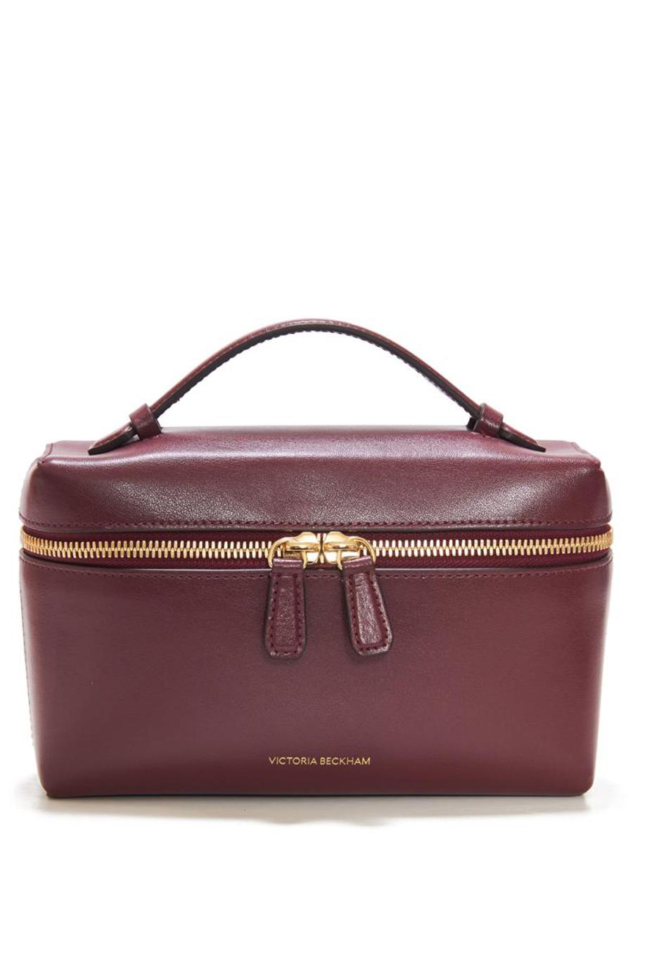 Vanity crossbody bag in burgundy