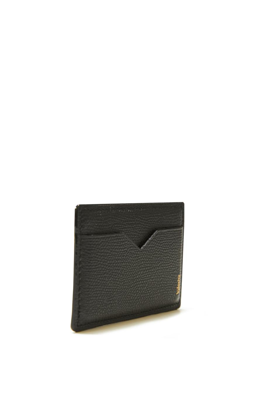 Magnetic Leather card Case iPhone in crimson in black