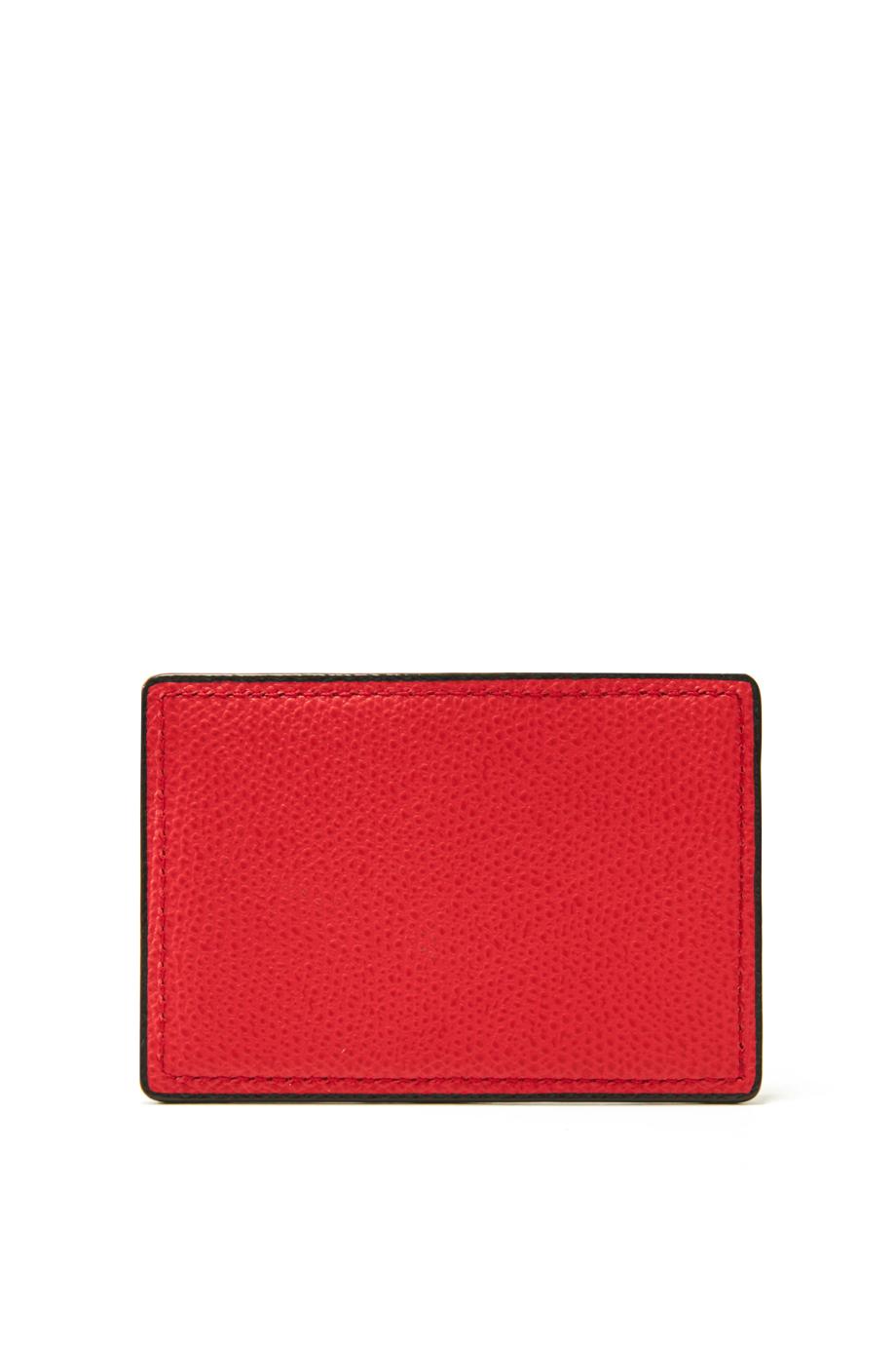 Magnetic Leather card Case iPhone in crimson
