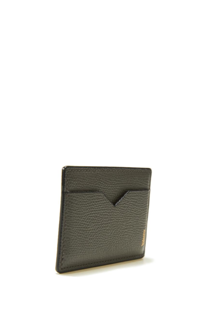 Magnetic Leather card Case iPhone in gray