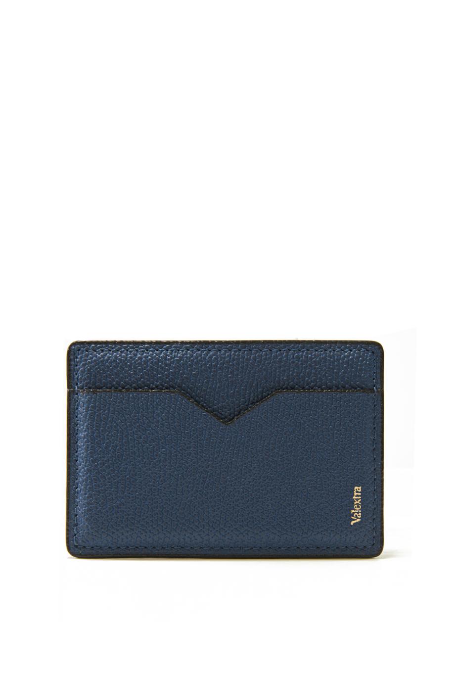 Magnetic Leather card Case iPhone in sapphire