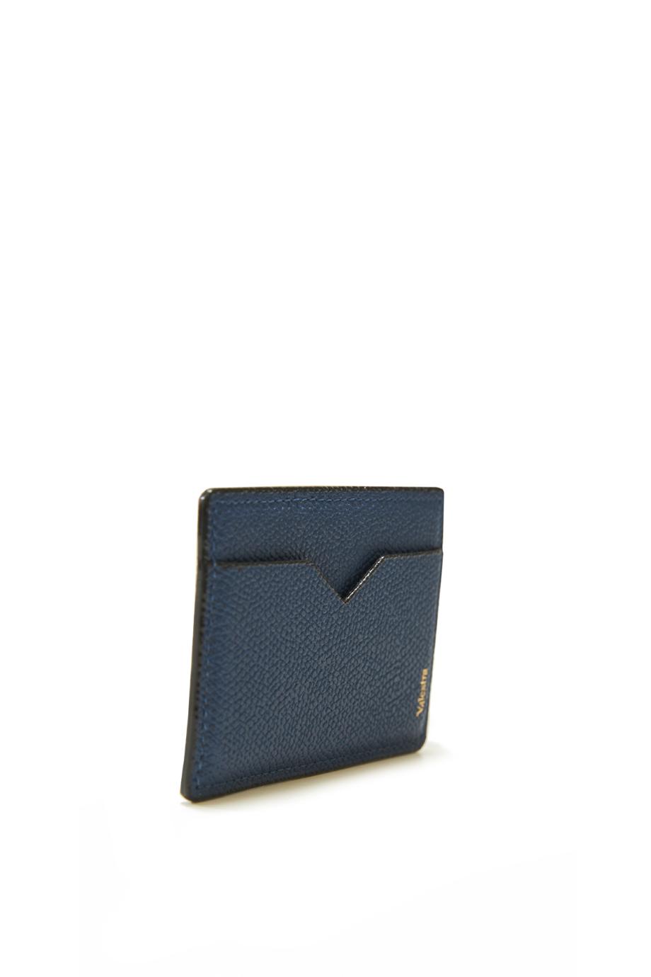 Magnetic Leather card Case iPhone in sapphire